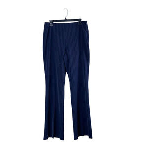 Women's Blue Pinstriped Calvin Klein Work Pants 10